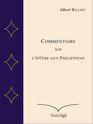 cover image of Commentaire sur l'Épître aux Philippiens